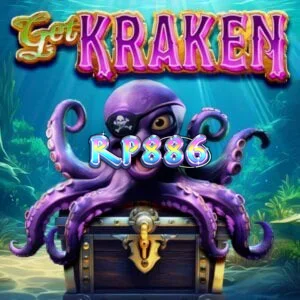 Tampilan visual slot Get Kraken dengan tema bawah laut dan fitur peti harta karun